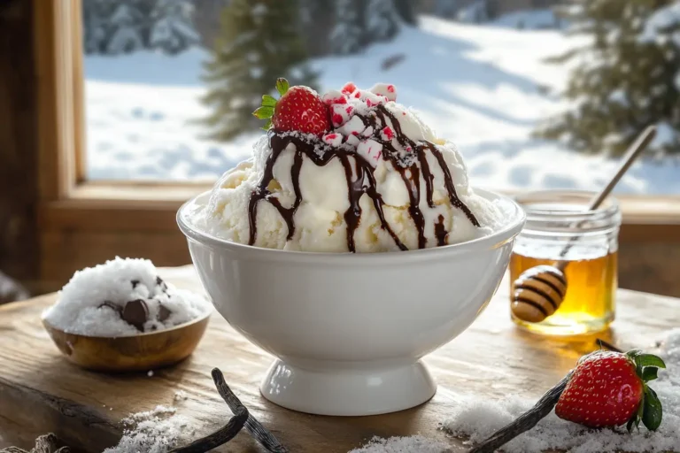 Snow Ice Cream Recipe: A fun & easy winter treat in minutes!