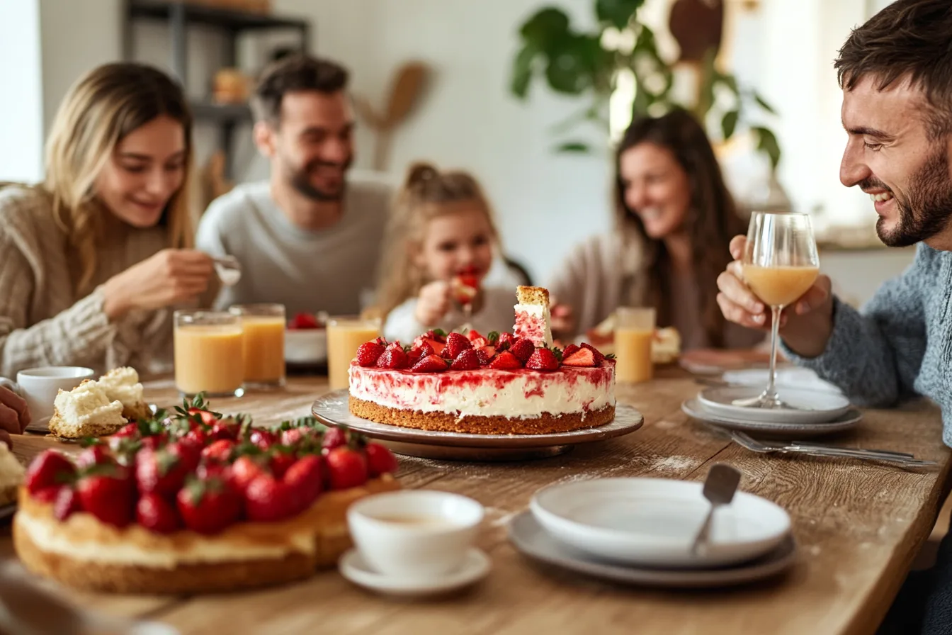 Strawberry Cheesecake Cake 5