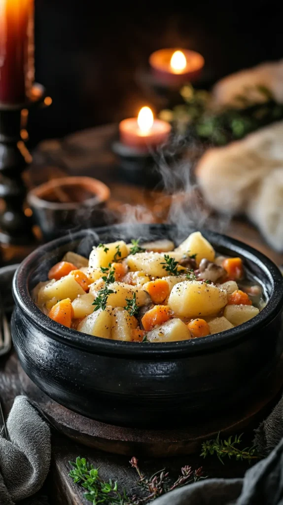 A hearty root vegetable stew inspired by the North, a traditional Game of Thrones food from Winterfell.